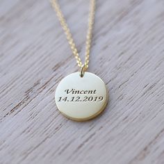 Inspired by the modern classic fable, The Little Prince, this 14k Rose, Yellow or White Gold necklace, with a choice of necklace length of 16, 18 and 20 inches is instantly recognizable as a gentle reminder that the best things in life are still the simplest, especially the love of others ❤. Not only does this enchanting necklace project love, the back of the pendant can also be engraved to your choosing, making it a truly personal keepsake for the special person in your life. ❤ Hand Made with l Elegant Everyday Engraved Custom Necklace, Everyday Medallion Necklaces With Engraving Option, Everyday Medallion Necklace With Engraving Option, Classic Engraved Necklaces, Minimalist Engraved Name Necklace For Anniversary, Minimalist Engraved Custom Necklace As Gift, Classic Everyday Engraved Necklace, Simple Engraved Necklaces For Everyday, Minimalist 14k Gold Necklace For Anniversary