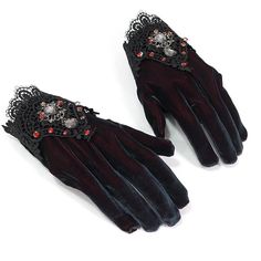 'Rosemary' Gothic Evening Gloves – DevilFashion Official Gothic Fabric, Gothic Outfit, Strega Fashion, Velvet Gloves, Elegant Gloves, Gothic Hairstyles, Evening Gloves, Style Gothic, The Gothic