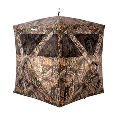 an image of a realtreed umbrella with the top open and it's cover closed