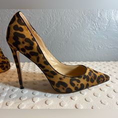 Fsj Leopard Print Stiletto Heel Height: Heel Measures Approx. 12 Cm/4.75" (Varied Slightly By Size) Synthetic Material: Environmentally Synthetic Materials, No Animal Are Hurt During The Production. Special Design: With Simple But Classic Design, Sexy Pointy Toe, Stiletto Heels, Fashion Leopard Print And Slip On Design Easy To Wear. Nwot Condition, But Please See All Pics For The Accuracy Of My Description As Well As The Condition Of The Shoe. Contact Me With Any Other Questions You May Have. Th Chic Leopard Print Heels With Pointed Toe, Leopard Print Heels With 4-inch Pointed Toe, Leopard Print High Heel Evening Heels, Fitted Brown Heels With Ankle Strap, Brown Fitted Ankle Strap Heels, Trendy Leopard Print High Heels, Evening Leopard Print High Heels, Leopard Print Pointed Toe Heels For Evening, Trendy Fitted High Heel Court Shoes