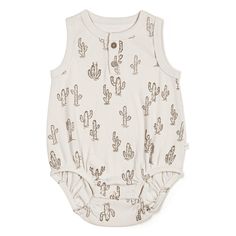 Gear up for sunny summer days with this adorable Organic Baby Bubble Onesie - Cactus. Our sleeveless stretchy cotton onesie is exceptionally cozy for those hot days, a button neckline for fuss-free outfit changes, and easy snaps for diaper changes. No sweat, we've got you covered for total comfort and style! Bubble Onesie, Baby Rocker, Newborn Baby Dolls, Baby Bubble, Cotton Crafts, Mini Crib, Organic Cotton Clothing, Knitted Baby Blankets, Baby Boy Or Girl