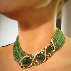 #shangrilagems . Jewellery Indian, Jewelry Design Necklace, Bridal Jewellery, Emerald Jewelry, Bead Jewellery, Gorgeous Jewelry, Jewelry Patterns, Necklace Designs