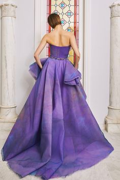 Description Purple Ballgown, Long dress Sleeveless Open neckline Strapless Tulle, Printed fabric, Crystal beading Dry Clean Made in Lebanon Design 19 Strapless Purple Tulle Evening Dress, Silk Ball Gown With Lined Bodice, Purple Gown With Pleated Bodice, Purple Gown With Pleated Fitted Bodice, Strapless Tulle Gown With Ruched Bodice, Embellished Organza Evening Dress With Fitted Bodice, Couture Organza Gown, Strapless Organza Evening Dress With Ruched Bodice, Purple Organza Evening Dress For Debutante Ball