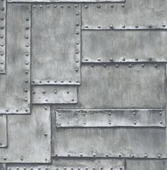 an abstract metal background with rivets and screw holes in the form of rectangles