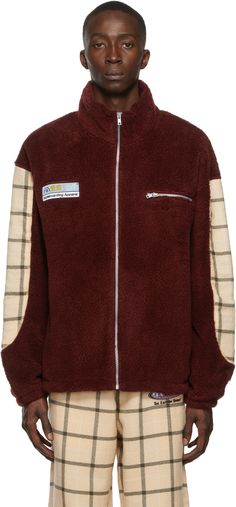 Long sleeve sherpa fleece jacket in burgundy. Supplier color: Burgundy | Rassvet Burgundy Fleece Jacket Sherpa Fleece Jacket, Casual Jackets, Sherpa Fleece, Red Jacket, Casual Jacket, Puma Jacket, Fleece Jacket, Adidas Jacket, The North Face