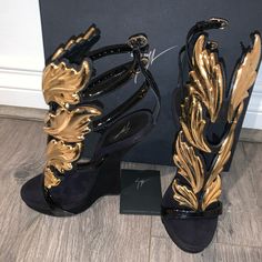 Worn One Time Look Brand New! Kanye West Deigned These For Giuseppe Zanotti Shoes Got Them For Almost 1700 When They Dropped... These Are Rare Because Of The Heel Type Wedge Size:6 Let Me Know If You Have Any Questions Giuseppe Zanotti Heels Kanye, Giuseppe Zanotti Kanye West, Guissepe Zanotti Heels, 2010 Heels, Kylie Jenner Heels, Jordan High Heels, Expensive Heels, New Kanye, Zanotti Heels