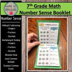 Math in Demand: 7th Grade Math Number Sense Booklet Multiplying And Dividing Integers, Adding Integers, Subtracting Integers, Common Multiples, Greatest Common Factors, Multiplying Decimals