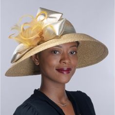 Gold And Silver Wide Brim Hat Ships In 7-12 Days * Material: Metallic * Crown Width: 6.5 Inches. * Crown Height: 3.5 Inches * Brim Width: 6 Inches. *Mo 331894-Gd_03082024 New To Poshmark? Sign Up With Code Styleyourself To Get $10 Off Your First Purchase. Shop My Closet For: Bohemian, Boho, Spring, Summer, Fall, Winter, Vacation, Cruise, Holiday, Photo-Shoot, Birthday, Occasion, Wedding, Fun, Casual, Party, Gift, Shopping, Girly, Trendy, Modest, Date Night, Chic, Classy, Classic, Elegant, Statem Classic Gold Hat For Formal Occasions, Chic Gold Wide Brim Sun Hat, Chic Gold Wide Brim Straw Hat, Chic Gold Beach Hat, Gold Sun Hat With Short Brim For Summer, Gold Short Brim Sun Hat For Summer, Elegant Gold Panama Hat With Short Brim, Gold Wide Brim Boater Hat For Summer, Classic Gold Hat With Adjustable Fit