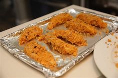 some fried food is sitting on a pan