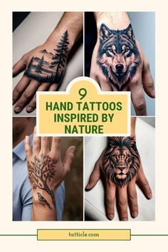 hand tattoos inspired by nature are the most popular tattoo designs for men and women alike