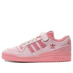 The adidas Forum 84 Low 'Pink' is the perfect blend of classic and modern style. Its iconic X-shaped details and ankle strap create a timeless silhouette, while the suede details add a touch of sophistication. This sneaker is suitable for a variety of activities, from casual streetwear to sports. It pays homage to the Forum's amazing journey since its debut in 1984, when it was first seen on the court and then spread to different cultural fields. The Forum 84 Low 'Pink' is the perfect way to sho Pink Adidas Forum, Adidas Forum Lows, Forum Lows, Adidas Forum Low, Forum Low, Power Red, Adidas Forum, Cheap Sneakers, Adidas Shoes Women