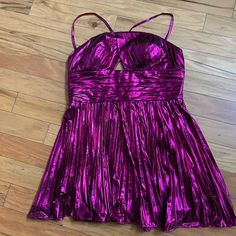 The Sherri Hill #55930 Mini Dress With Key Hole In Middle. Only Worn Once, Has No Marks Or Damages. Is A Size 12 But Fits Like A 10. Zipper Works Perfectly. I’m 5’4 And The Dress Went To Mid Thigh Length. Purple A-line Dress For Night Out, Purple Pleated A-line Dress, Purple A-line Mini Dress For Evening, Purple A-line Cocktail Mini Dress, Pink Pleated Mini Dress For Party, Purple Pleated Evening Dress, Purple Pleated Dress For Date Night, Fitted Purple Pleated Mini Dress, Elegant Purple Pleated Mini Dress