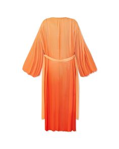 The Pandora duster is a floor length sheer jacket that is designed to be worn as a cover up over your swimsuit, or as a sheer option for a wrap-dress after your pool or beach escapades.Color: Sunset Gradient 93% Polyester 7% Spandex Hand Wash or Dry Clean only. Please refer to the size chart below for your accurate size. Model 1: is 5’5”, with a 32DD bust, 27” waist & 35” hips – she wears size S. Model 2: is 5’9”, with a 32A bust, 25” waist & 34” hips – she wears size S. Model 3: is 5’6”, with a Long Beachwear Cover-up For Loungewear, Orange Open Front Kimono For The Beach, Flowy Long Robe For Beach Cover-up, Summer Open Front Daywear Cover-up, Spring Beach Sheer Kaftan, Long Beachwear Cover-up For Daywear, Long Sleeve Robe For Beach Cover-up, Summer Long Robe With Tie Waist, Long Summer Robe With Tie Waist