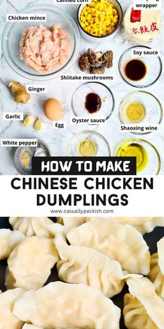 how to make chinese chicken dumplings