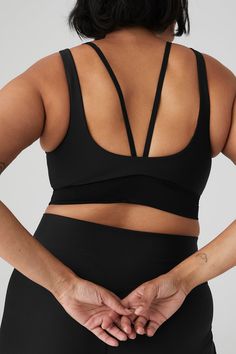 Get the look of layering without the extra bulk. The Airlift Double Trouble Bra is fitted and cropped with fixed straps, designed to give the illusion (and support) of two bras in one. A mesh underlayer and wide mesh band keeps it breathable for days on the go. Hook it up with matching bottoms and head out. Smoothing, lifting Airlift fabric Must-have mesh band Light-to-medium support for studio & street Designed & uniquely fit to flatter every size Wear-tested by our in-house team for the perfec Solid Compressive Activewear With Straps, Nylon Activewear With Built-in Bra And Strappy Back, Solid Strappy Activewear With Built-in Bra, Versatile Stretch Activewear With Straps, Athleisure Strappy Sports Bra With Built-in Bra, Strappy 4-way Stretch Sports Bra, Versatile Stretch Sports Bra With Straps, Cross-back Nylon Sports Bra With Built-in Bra, Versatile Activewear With Built-in Bra And Tank Straps