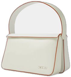 White Leather Top Handle Shoulder Bag, Designer White Soft Leather Bag, White Leather Satchel, Daily Use White Leather Satchel, White Leather Satchel For Daily Use, White Leather Shoulder Satchel, White Leather Satchel Shoulder Bag, White Leather Satchel With Removable Pouch, Modern White Shoulder Bag With Top Carry Handle