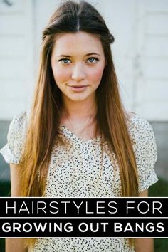 hairstyles for growing out bangs Hairstyles For Growing Out Bangs, Grow Out Bangs, Lindsay Hansen, Growing Out Bangs, 5 Minute Hairstyles, Ombré Hair, Perfect Eyebrows, Grow Out