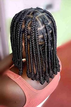 Neck-Length Traditional Knotless Bob Braids Latest Braid Styles, Latest Braided Hairstyles, Latest Hair Braids, Bob Braids Hairstyles, Short Box Braids Hairstyles, Short Box Braids, Bob Braids, Box Braids Hairstyles For Black Women, Quick Braided Hairstyles