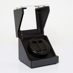 Ross-Simons - Brouk & Co. Black Carbon Fiber Watch Winder. Don't let your watches fall out of time or out of date. The Brouk & Co. sleek dual carbon fiber watch winder keeps your timepieces accurate and ready to wear. Holds two watches. Measures approx. 7 1/2"W x 7 1/4"D x 7 1/4"H. Wipe to clean. Item(s) are safely and securely packaged. Out Of Time, Watch Winder, Fine Jewelery, Carbon Black, Don't Let, 4 H, Time Piece, Carbon Fiber, Ready To Wear