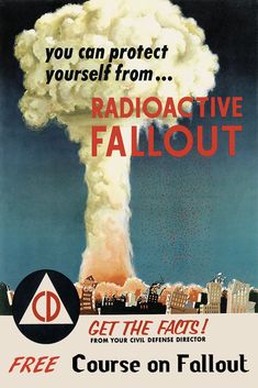 an advertisement for radioactive failout