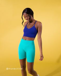 NUX Active Summer 2023 Collection Functional Activewear With Built-in Bra And Seamless Fabric, Micro-elastic Blue Sports Bra For Sports, Versatile Compressive Sweat-resistant Sports Bra, Green Seamless Functional Activewear, Functional Green Seamless Activewear, Blue Sports Bra With Built-in Bra And Micro-elastic Fit, Blue Micro-elastic Sports Bra With Seamless Detail, Sweat Resistant Seamless Sports Bra For Yoga, Green Moisture-wicking Micro-elastic Sports Bra