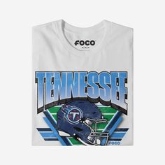 Fandom like yours is timeless. Make sure you’ve got the outfit to prove it. With an old-school style and a team-focused design that will go perfect with the rest of your fit, this Tennessee Titans Triangle Vintage T-Shirt is up for the task. Because vintage vibes are SO in right now. This top features a design that showcases your all-important team colors and a bold team logo display across the chest, meaning this tshirt will prove your unmatched dedication to the Tennessee Titans when you’re at Logo Display, School Style, One Piece Pajamas, Team T Shirts, Tennessee Titans, Team Shirts, The Outfit, Prove It, National Football League