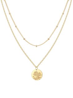 PRICES MAY VARY. Material: High quality Stainless Steel, PVD Plated with 14K Gold. Includes two simple layering necklaces—a adjustable 14-16 inches satellite chain and a 10mm birth flower pendant necklace (adjustable cable chain length: 16-18 inches) Asters symbolize love, wisdom, and faith, reflecting the deep emotional and intellectual qualities of people born in September. Choose your birth flower, wedding flowers, favorite floral or give as a meaningful birthday gift for mother, daughter, si Gold Layered Necklaces, Flower Necklace Gold, Deep Emotions, Birth Flower Necklace, Layering Necklaces, Coin Pendant Necklace, Birth Month Flower, Mother Birthday Gifts, Month Flowers