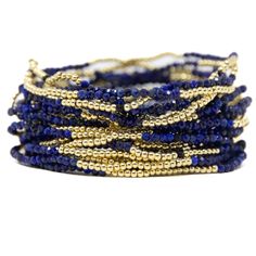 Tai Collection 2mm Stone Bead 2mm 14K Gold Plated Balls No Custom Sizing Stretch Band Single Bracelet *Photo is to display the detail of the bracelet due to the 2mm stone size* Blue Spacer Beads Bangle Jewelry, Blue Bangle With Spacer Beads, Blue Tiny Beads Bangle Jewelry, Blue Beaded Bangle Jewelry, Blue Jewelry Bangle With Tiny Beads, Blue Bangle With Tiny Beads, Blue Stackable Jewelry With Round Beads, Blue Gold Beaded Bracelet, Blue Gold Beads Bracelet