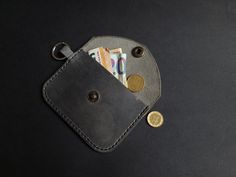 It happens that sometimes you have to have nothing only your home or card keys and your money. This pocket-size key ring crazy horse leather coin wallet fits not only coins but also bank cards. It comes into handy when you do not want to carry a bag or larger wallet. The solid leather itself and versatile shape is a great match for your front or back jeans pocket.  Worth noting: *Crazy horse leather has a natural characteristic to acquire scratches which lead to an authentic and vintage effect. Coin Purse With Key Clip As Gift, Gift Coin Purse With Key Clip, Pouch Wallet With Coin Pocket As Gift, Rectangular Pouch With Coin Pocket As Gift, Rectangular Card Holder With Coin Pocket As Gift, Rectangular Card Holder With Coin Pocket For Gift, Gift Card Holder With Coin Pocket, Back Jeans, Jeans Pocket