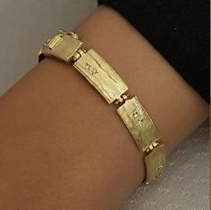 Diamond Gold Bracelet, Hammered Jewelry, Dainty Gold Bracelet, Gold Chain Bracelet, Gold Link Bracelet, Jewelry Accessories Ideas, Bracelet Dainty, Dope Jewelry, Gold Link