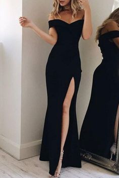 Party Gown Dress, Off Shoulder Long Dress, Dress Sleeve Styles, Maxi Robes, Ball Gown Dresses, Dress Silhouette, Trend Fashion, Party Dresses For Women, Long Maxi Dress