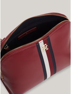 Tommy Hilfiger women's bag. Signature branding and gold-tone hardware set the tone of this sophisticated crossbody bag, complete with a removable adjustable crossbody strap for comfortable toting.  Material: 100% Polyurethane. Tommy Hilfiger Women, Crossbody Strap, Women's Bag, Crossbody Bag, Tommy Hilfiger, Bag Lady, Branding, Gold