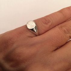 "Silver Pinky ring, Engraved ring, Initial Ring, Personalized Ring, silver letter ring, sterling silver - also suitable for men and women, Diameter: aprox' 0.7 mm = 0.27\" Please note in the \"notes to seller\" at checkout. : * state your ring size * letter you want to apper or to leave it blank The product will arrive to you packed in gift box and padded envelope to maintain the product For more rings from us: https://www.etsy.com/il-en/shop/Limajewelry?section_id=16284797&ref=shopsection_l Pinky Ring Silver, Signet Ring Women, Silver Pinky Ring, Ring Initial, Signet Rings Women, Engraved Ring, Letter Ring, Personalized Ring, Silver Signet Ring