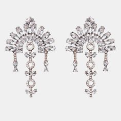 Ztech New Fashion Za Luxury Brand Rhinestones Water Drop Crystal Geometric Long Tassel Boho Vintage Vintage Statement Earrings, Pearl Pendant Earrings, Big Statement Earrings, Festival Accessories, Boho Vintage, Water Drops, Water Drop, Pearl Pendant, Crystal Items