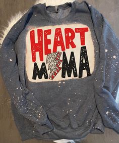 Sublimation heart mom sweatshirt to help raise awareness for Chd  All orders ship in 7-14 days Casual Heart Graphic Sweatshirt Gift, Customizable Casual Sweatshirt For Mother's Day, Mother's Day Casual Sweatshirt With Custom Print, Heart Warrior Mom, Chd Mom, Chd Warrior, Heart Warrior, Chd Awareness, Mom Sweatshirt