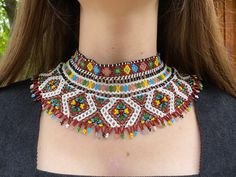 Ukrainian Beaded Necklace, Ethnic Necklaces, Native Style, Seed Bead Necklace, Beaded Necklaces, Bead Necklace, Seed Bead, Seed Beads, Ukraine