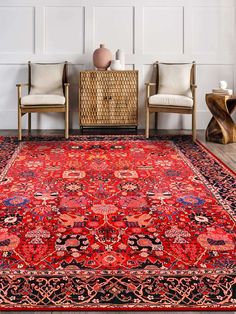 Premium Quality Classic Patterned Turkish Inspired Rug Oushak - Etsy Turkish Rug Living Room, Bohemian Area Rug, Baby Rooms, Rug Texture, Area Rug Sizes, Bohemian Area Rugs, Red Area Rug, Red Rug, Indoor Area Rugs