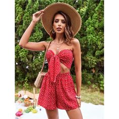 -Item Id 27952239 -Color: Red -Style: Boho -Pattern Type: Heart, All Over Print -Details: Knot -Tops Length: Crop -Pants Length: Short -Neckline: Strapless -Tops & Pants Material: Woven Fabric -Top Type: Bandeau -Tops & Pants Composition: 95% Polyester, 5% Elastane -Bottom Type: Shorts -Fit Type: Loose -Fabric: Non-Stretch -Care Instructions: Machine Wash Or Professional Dry Clean -Sheer: No **Open To Offers!!!** **Bundle To Save More** **30% Off Bundles Of 2 Or More Items!!** ***Orders Go Out W Red Summer Bottoms For Vacation, Flirty Red Bottoms For Summer, Flirty Red Summer Bottoms, Red Beach Shorts For Summer, Red Beachwear Shorts For Vacation, Red Summer Shorts For Beach, Chic Red Bottoms For Beach Season, Red Shorts For Beach Season Vacation, Red Shorts For Beach Vacation