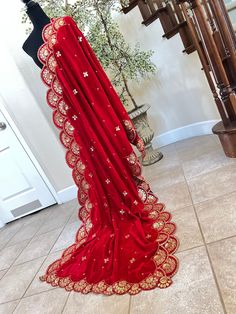 Gorgeous high quality velvet shawl with scalloped borders. Velvet Shawls, Wedding Shawls, Velvet Shawl, Punjabi Outfits, Jun 2023, Wedding Shawl, Shawls And Wraps, Wedding Accessories, Lincoln