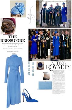 the royal family is dressed in blue