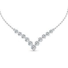 The Graduated Diamond Necklace Anniversary Gifts enhances your beauty with the assortment of sparkling round cut diamonds marvelously arranged in a classic prong setting. This diamond pendant features a graduated pattern in the center of the pendant presenting you with an exquisite appearance.  Round cut diamonds of 1 Total Carat Weight with Clarity SI2 and Color G in a prong setting. Total Number of Stones:- 11 The diamond pendant can also be acquired in a variety of metals as per your wis Diamond Earrings Studs Round, Anniversary Necklace, Graduation Necklace, Round Diamond Setting, Jewelry Appraisal, Diamond Anniversary, White Gold Jewelry, Best Diamond, Sparkle Diamonds