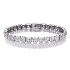 Discover timeless charm with our 6mm tennis bracelet, a piece that effortlessly embodies sophistication. This bracelet is thoughtfully crafted with attention to detail, ensuring it complements both casual and formal looks with its refined elegance.  Perfect for any occasion, this striking piece is designed to be both stylish and versatile. Let its graceful allure enhance your wardrobe, adding a touch of luxury to your ensemble. Experience the perfect blend of classic style and modern craftsmansh Stackable Tennis Bracelet For Everyday Luxury, Classic Diamond Bracelet With Si Clarity For Formal Occasions, Elegant Stackable Adjustable Tennis Bracelet, Timeless Stackable Tennis Bracelet For Everyday Luxury, Elegant Adjustable Stackable Tennis Bracelet, Timeless Stackable Tennis Bracelet, Timeless Diamond Tennis Bracelet Stackable, Timeless Diamond Stackable Tennis Bracelet, Classic Diamond Stackable Tennis Bracelet