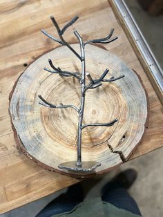 a piece of wood that has some branches on it