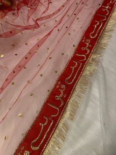 Here I am selling this Gorgeous Red net dupatta with QABOOL HAI embroidery on all four sides with golden lace to finish the look.  Perfect for brides on their Nikkah Wedding Rukhsati. Things included: QABOOL HAI DUPATA Only  Any Questions please feel free to ask. Pictures may vary due to white background and the material is net.  NO REFUND/NO EXCHANGE/NO RETURN Regards  Jewels by Zak❤️ Wedding Lehenga With Zari Work In Shantoon, Wedding Lehenga With Traditional Drape In Shantoon, Traditional Shantoon Wedding Lehenga, Traditional Wedding Lehenga In Shantoon, Eid Shantoon Lehenga With Traditional Drape, Festive Salwar Kameez With Sheer Dupatta For Traditional Ceremonies, Red Anarkali Set For Eid And Traditional Ceremonies, Festive Shantoon Choli For Wedding, Festive Shantoon Lehenga Saree