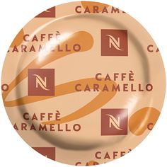 an image of a plate with coffee related words on the front and back side,