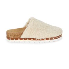 Nwot Steve Madden Size 8.5 Slip On Cork Clogs. Fuzzy Enclosed Front. Sides Have Cute Gold Accents Circles. Bottoms Are Ivory Clean Rubber. I Have A Smaller Size And Wear Them Read Round Because They Are So Comfortable. Trendy Beige Synthetic Slippers, Trendy Beige Round Toe Slippers, Beige Flat Synthetic Slippers, Beige Synthetic Flat Slippers, Beige Flat Platform Slippers, Cream Round Toe Slippers For Spring, Comfortable Beige Synthetic Platform Slippers, Comfortable Platform Flat Slippers, Casual Platform Slippers With Leather Footbed And Round Toe