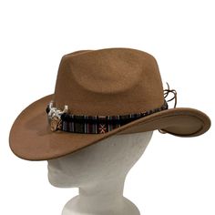 Cowboy Tan Brown Hat Never Worn Fabric And Rim Western Style Sz Os Excellent New No Tags Photos Posted Are Of The Item(S) Listed . I Don’t Use Stock Images Please Pay Careful Attention To These Photos For Current Condition And Measurements Whenever Applicable Questions Answered Within 24 Hrs Or Less. Leather Bucket Hat, Cc Hats, Earflap Beanie, Cute Ponytails, Brown Hat, Cashmere Beanie, Brown Hats, Church Hats, Western Hats