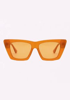 [Color: Apricot] A pair of oversized clear orange plant-based acetate frames with amber lenses Casual Orange Cat Eye Sunglasses For Summer, Modern Orange Sunglasses For Summer, Orange Cat Eye Sunglasses With Uv Protection For Summer, Trendy Orange Sunglasses With Polarized Lenses, Trendy Orange Polarized Sunglasses, Orange Tinted Cat Eye Sunglasses For Summer, Modern Orange Cat Eye Sunglasses For Summer, Trendy Orange Sunglasses With Gradient Lenses, Summer Orange Cat Eye Sunglasses With Uv Protection