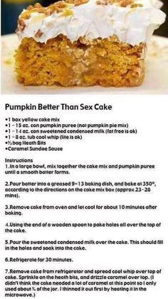 Dessert Pumpkin Recipes, Cake Recipes Pumpkin, Pumpkin Dump Cake Recipe, Dessert Pumpkin, Pumpkin Pie Cake, Cake Pumpkin, Dump Cake Pumpkin, Recipes Pumpkin, Pumpkin Cake Recipes