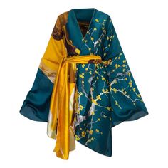 All Inclusive Kimono (Short) - Lashawn Janae Orange Kimono, Colorful Kimono, Material Gworl, Green Kimono, Duster Kimono, Outfit Short, Kimono Floral, Pink Kimono, Kimono Outfit